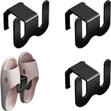3 Stück Schuhhalter Wand - Schuhregal Wandmontage, Tür Hängend - Metall Schuhauf