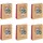 Clairefontaine 6x Geschenktasche 17x6x22cm, Weihnachten Mehrfarbig X-29550-0C