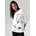 SELECTED ANISTON SELECTED Damen Gr 42 schwarz-weiß Single Jersey Obermaterial 95 Viskose 5 Elasthan bedruckt lässig geschnitten hüftbedeckend Rundhals Fledermausärmel Bündchen Shirts