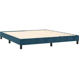 vidaXL Boxspringbettgestell 160 x 200 cm Dunkelblau