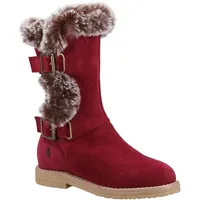 Hush Puppies - Mädchen Stiefel "Mini Megan", Wildleder FS9261 (30,5 EU) (Burgunderrot) - Rot - 30,5