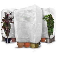 VOUNOT 3er Set Winterschutz für Pflanzen Kübelpflanzen, Frostschutz Kübelpflanzensack