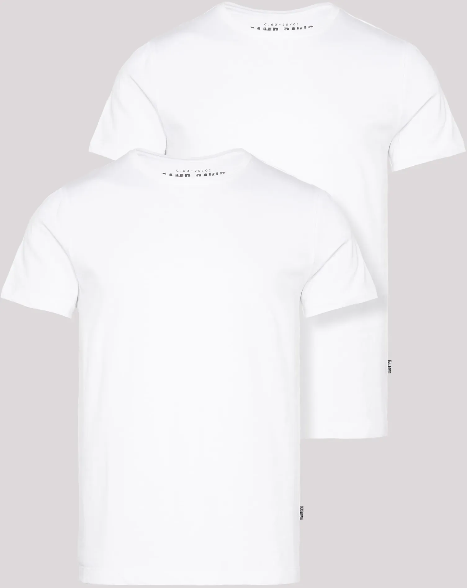 T-Shirt CAMP DAVID, Herren, Gr. L, weiß (opticweiß), Single Jersey, Obermaterial: 100% Baumwolle, unifarben, gerade hüftbedeckend, Rundhals, Shirts T-Shirt, im 2er Pack mit Rundhals