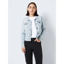 Noisy May NMDebra Denim Jacket Frauen Jeansjacke mit Pattentaschen Modell 'DEBRA', Hellblau, XS