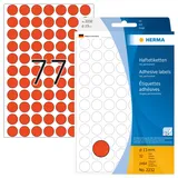 Herma 2232 Haftetiketten rot, Ø 13mm 2464 Stück,