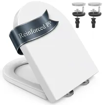 SURFOU Toilettendeckel D-Form Weiß