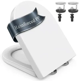 SURFOU Toilettendeckel D-Form Weiß
