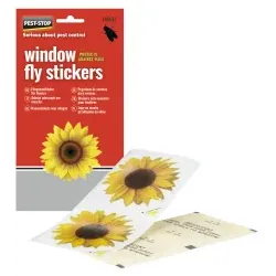 Pest-Stop Window Fly Stickers Fliegen Aufkleber Fenster PSWFS , 1 Packung = 4 Klebefolien