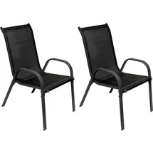 Mojawo Stapelstuhl 53 x 73 x 92 cm anthrazit 2 St.