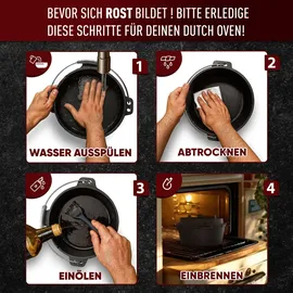 gusskönig Dutch Oven 9 L Gusseisen