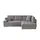 bobb Ecksofa Arissa de Luxe ¦ grau ¦ Maße (cm): B: 265 H: 84 T: 215.0