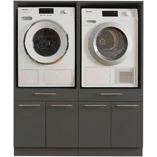 laundreezy Mehrzweckschrank-Set »LAUNDREEZY LDSK2«, grau