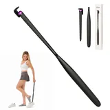 Schuhlöffel Lang, Schuhlöffel Lang 74cm Nylon, Abnehmbarer Schuhanzieher mit Magnethalter, Extra Stabiler Langer Schuhlöffel, Shoehorn für Alle Altersgruppen, Müheloses Anziehen ohne Bücken (Schwarz)