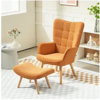 Homcom Sessel, Bernstein, Textil, 72x101x80 cm, Wohnzimmer, Sessel, Relaxsessel