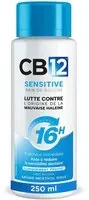 Bain de bouche CB12 Sensitive – Sans alcool - Dents sensibles Protection scientifiquement prouvée contre la mauvaise haleine pendant 16 heures Combat cause Fraîcheur longue durée Menthe douce 250 ml2 De Bouche ml