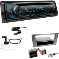 Kenwood CD-Receiver Radio DAB+ Bluetooth für Ford Mondeo III Facelift anthrazit