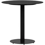 VCM Hector Gartentisch Ø70 cm Schwarz