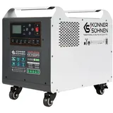 Könner & Söhnen Tragbare Stromstation ks 2500PS mit eingebauter LiFePO4-Akkubatterie, Nennleistung 2500 Watt