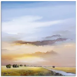 Artland Glasbild »Landschaft III«, Himmel, (1 St.), in verschiedenen Größen Artland Farbe Bild(er): blau