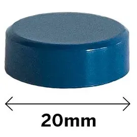 ALLboards Magnet blau, Kunststoff Ø 2,0 x 0,6 cm, 10 St.