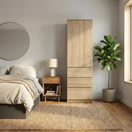 home collective Kleiderschrank 50 x 40 x 180 cm Beige
