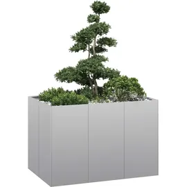 vidaXL Pflanzkübel 120 x 80 x 40 cm Verzinkter Stahl
