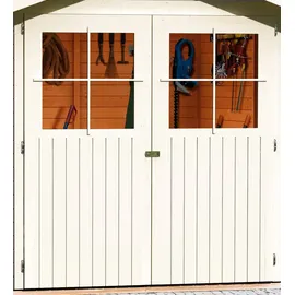 Karibu Gartenhaus KARIBU Falkensee 2", BxT: 415x175 cm Set (terragrau,