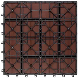 CASARIA WPC Fliesen 55x Mosaik Terrakotta