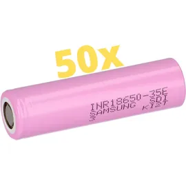 Samsung 50x Samsung INR18650-35E 3500mAh 3,7V - 18650 Akku 35E