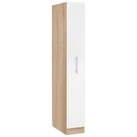 wiho Küchen Apothekerschrank Cali Auszug mit 4 Ablagefächern beige|weiß