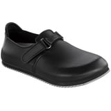 BIRKENSTOCK Clog Linz Superlauf, Naturleder, schwarz, normal, Größe 36 583184-36 (Damen-Clog Pantoffel Pantolette Latsche Halbschuh Clogs Clogen Treter Arbeitsschuh) Obermaterial: Naturleder - 36 EU