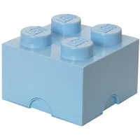 Lego Aufbewahrungsstein, 4 Noppen, hell blau