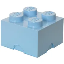 Lego Aufbewahrungsstein, 4 Noppen, hell blau