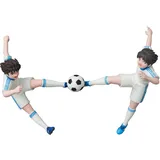 Medicom Captain Tsubasa Mini-Figuren UDF Ohzora Tsubasa und Misaki Taro 13 cm