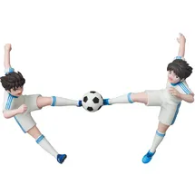 Medicom Captain Tsubasa Mini-Figuren UDF Ohzora Tsubasa und Misaki Taro 13 cm