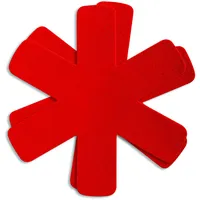 Schulte-Ufer Easy 0111 Pfannenschoner-Set 2er Set, Filz, Rot, Durchmesser