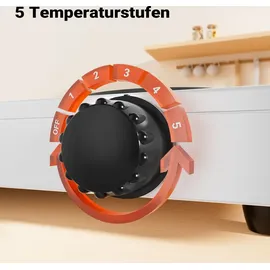 Wiltec Doppelkochplatte Kochplatte elektrisch mit Thermostat und Überhitzungsschutz Camping Herdplatte aus Gusseisen Elektro Kochplatte