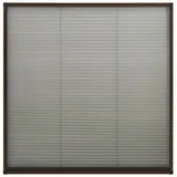 vidaXL Insektenschutz-Plissee für Fenster 120 x 120 cm Braun