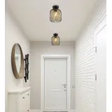 GLOBO Deckenleuchte Dichti 18 x 24,5 cm Ø x H schwarz matt