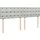 vidaXL Boxspringbett 180 x 200 cm Hellgrau