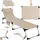 Tectake Sonnenliege 220 x 60,5 x 34 cm Beige
