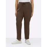 sheego Schlupfhose braun 52