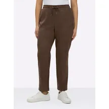 sheego Schlupfhose braun 52