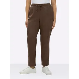 sheego Schlupfhose braun 52