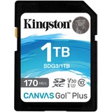 Kingston Canvas Go! Plus R170/W90 SDXC 1TB, UHS-I U3, Class 10 (SDG3/1TB)