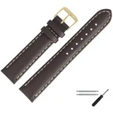 MARBURGER Uhrenarmband 26mm Leder braun