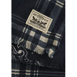 Levi's Schal "LV Schal LIGHTWEIGHT", Damen, blau (marlena scarf navy b), Strick, Baumwolle, gestreift, Modetücher Schal, im Ringeldessin