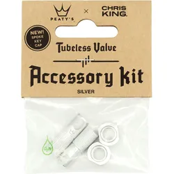 Peaty's X Chris King Mk2 Tubeless Valves Fahrradreifen-Ventilkappe EINHEITSFARBE No Size