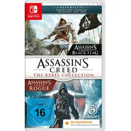 Assassin’s Creed The Rebel Collection (Code in the Box) - Nintendo Switch | Black Flag & Rogue, DLC, HD-Vibration, Bewegungssteuerung, Touchscreen