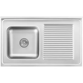 Royal Catering Spülenschrank 1 Becken - - Edelstahl 100 x 60 cm